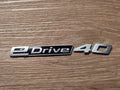 BMW 5 Series eDrive 40 Badge / Emblem REAR Genuine OEM USED