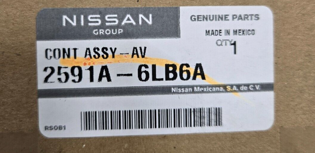 2020-2022 Nissan Sentra Audio 8" Touch Screen Radio Receiver ID 2591A6LW0A OEM