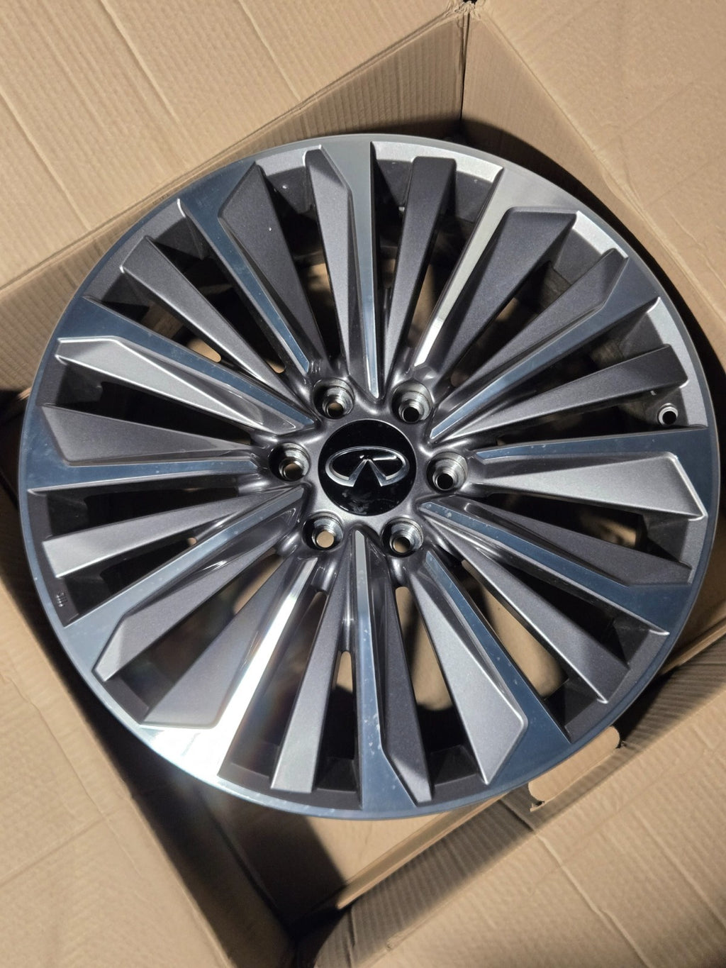 Infiniti QX80 4030S-IP228B IP 22X8 BLACK MONOGRAM WHEEL RIM OEM