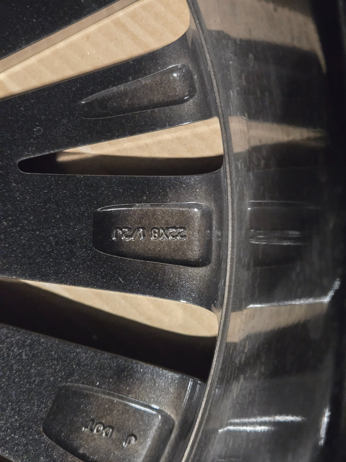 Infiniti QX80 4030S-IP228B IP 22X8 BLACK MONOGRAM WHEEL RIM OEM