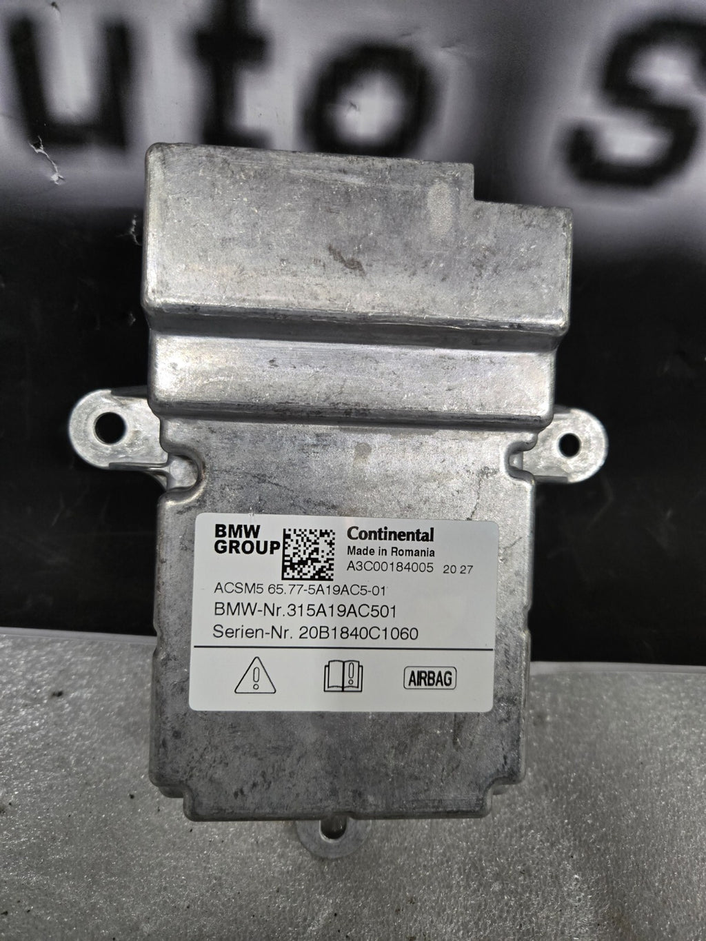 2019-2023 BMW 330e 330i G20 RESTRAINT DIAGNOSTIC COMPUTER MODULE SRS UNIT OEM