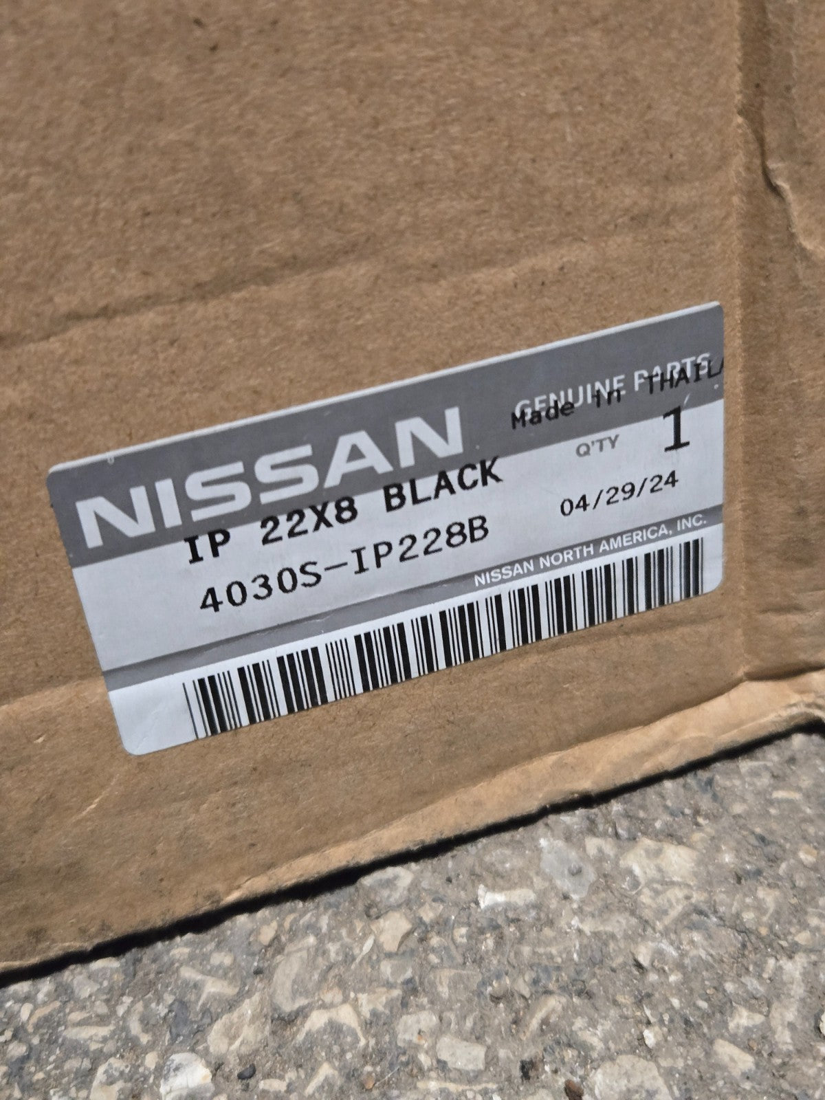 Infiniti QX80 4030S-IP228B IP 22X8 BLACK MONOGRAM WHEEL RIM OEM