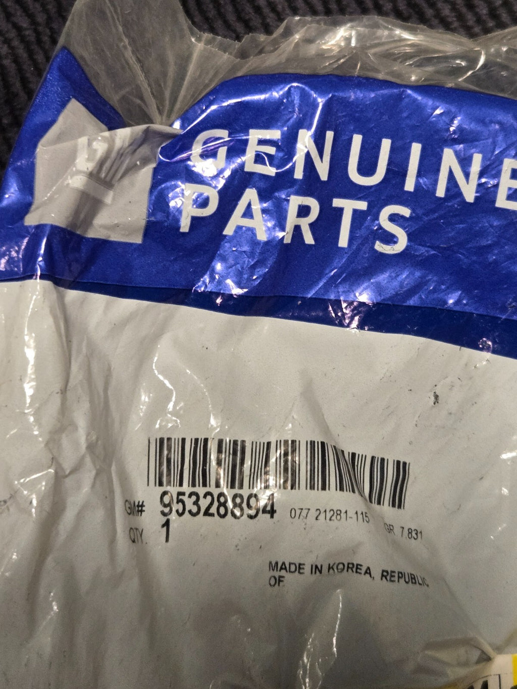 Genuine GM Passenger Side Front Bumper Fascia Guide 95328894 OEM