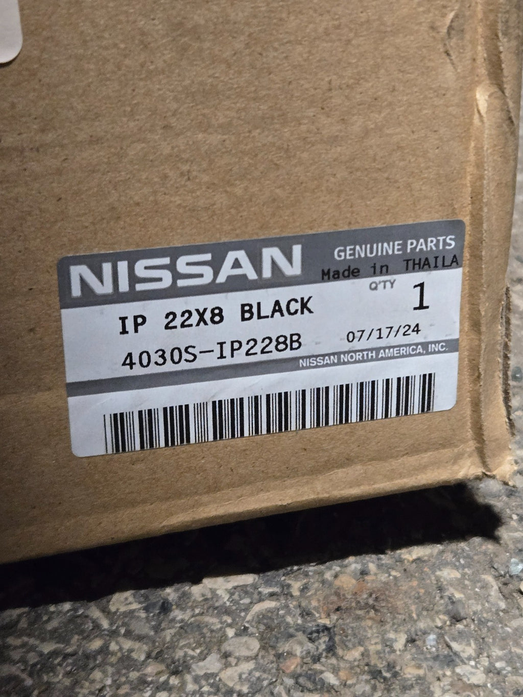 Infiniti QX80 4030S-IP228B IP 22X8 BLACK MONOGRAM WHEEL RIM OEM