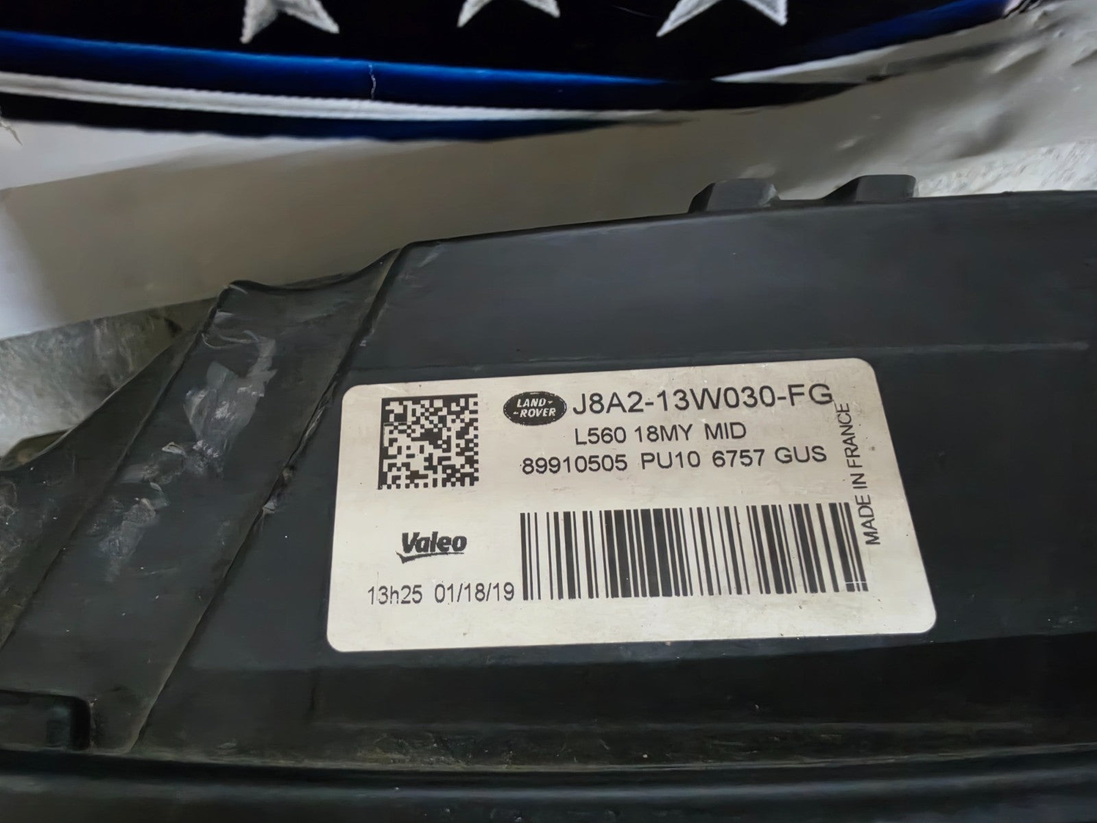 2018 2019 Range Rover Velar LED Headlight LH Driver COMPLETE OEM J8A2-13W030-FG