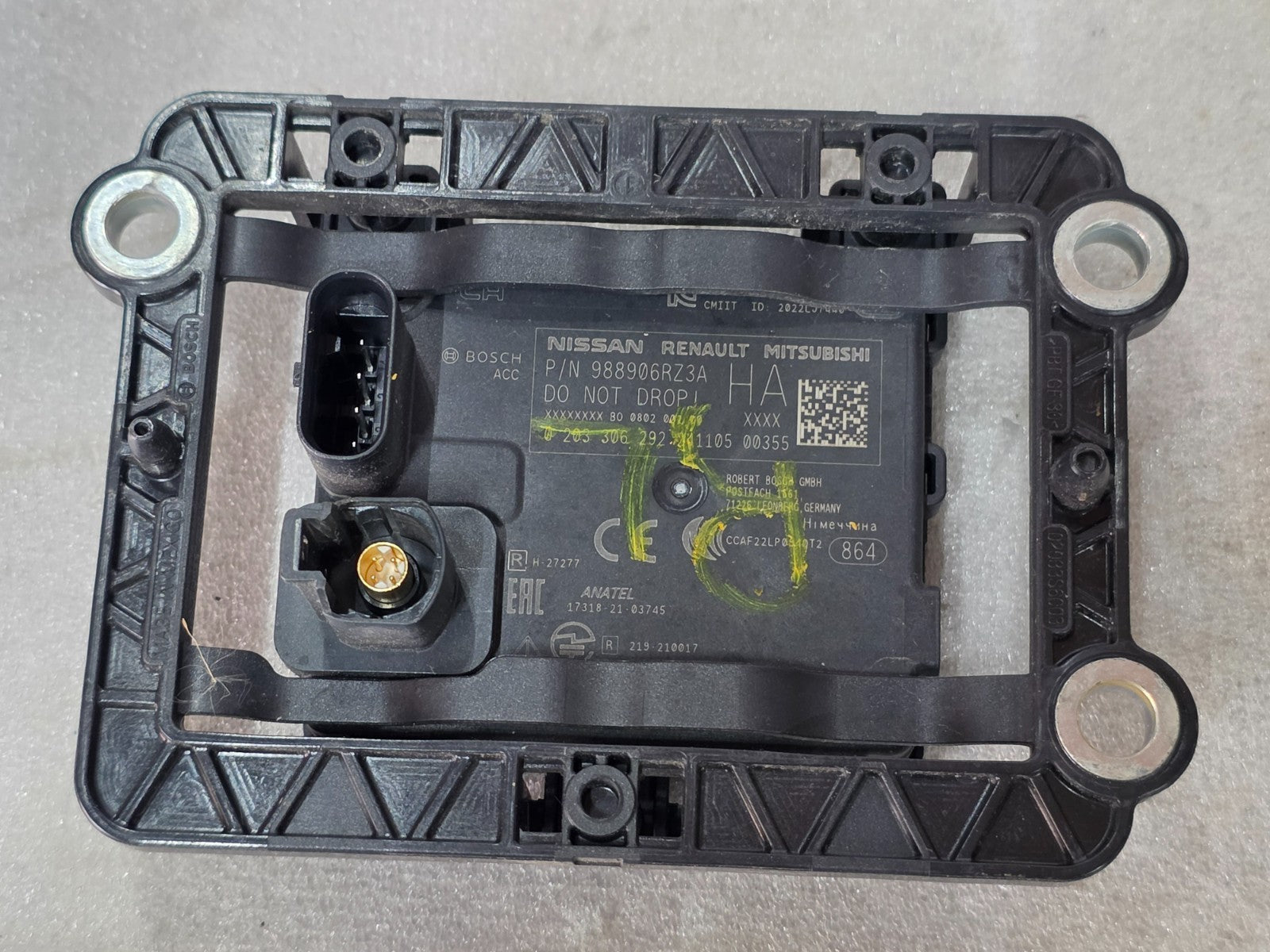 2024 2025 2026 NISSAN ADAPTIVE CRUISE CONTROL RADAR SENSOR 988906RZ3A OEM #HA