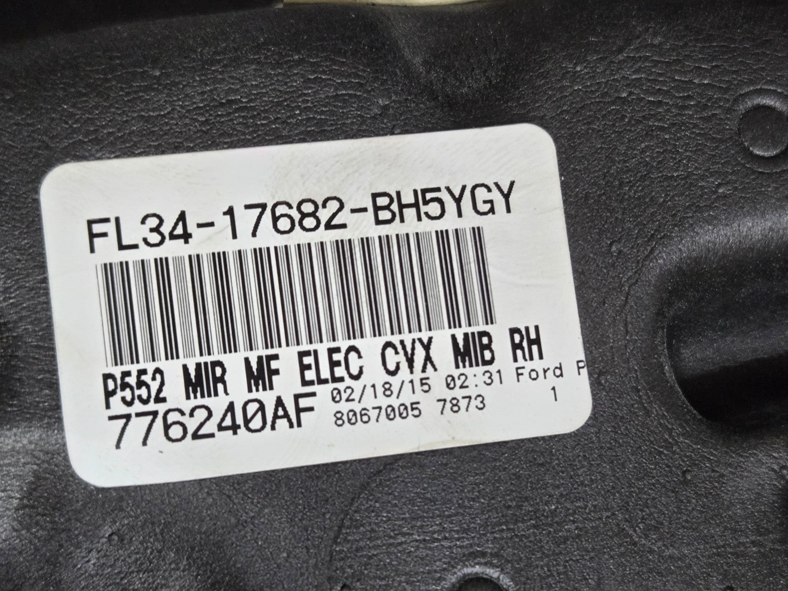 2015 - 2018 Ford F150 RH Right Passenger Side Power Turn Signal Mirror OEM