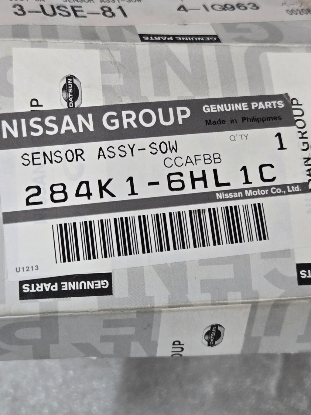 2018-2023 Infiniti Q50 Rear LH Left Blind Spot Radar Sensor 284K1-6HL1C OEM