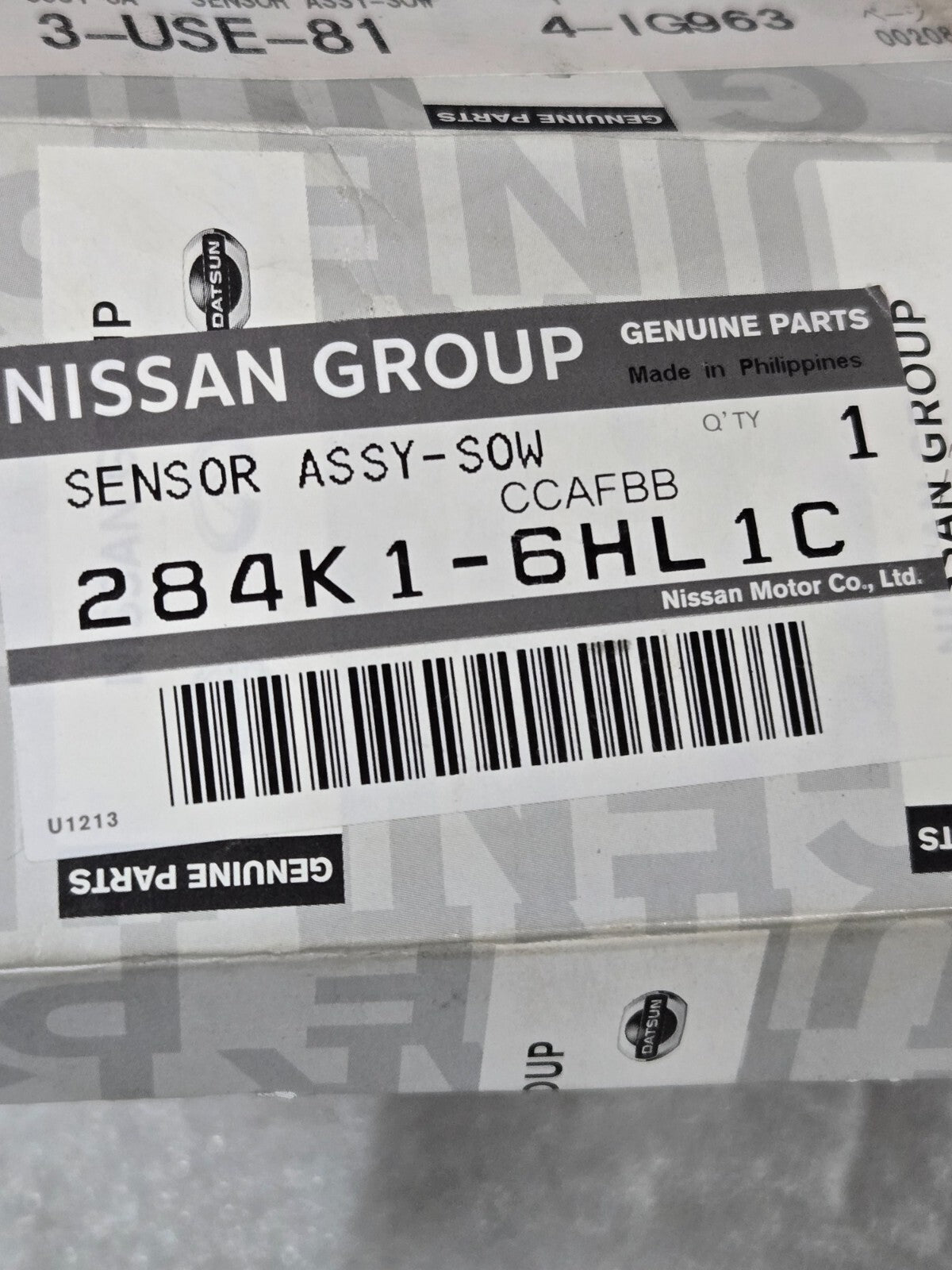 2018-2023 Infiniti Q50 Rear LH Left Blind Spot Radar Sensor 284K1-6HL1C OEM