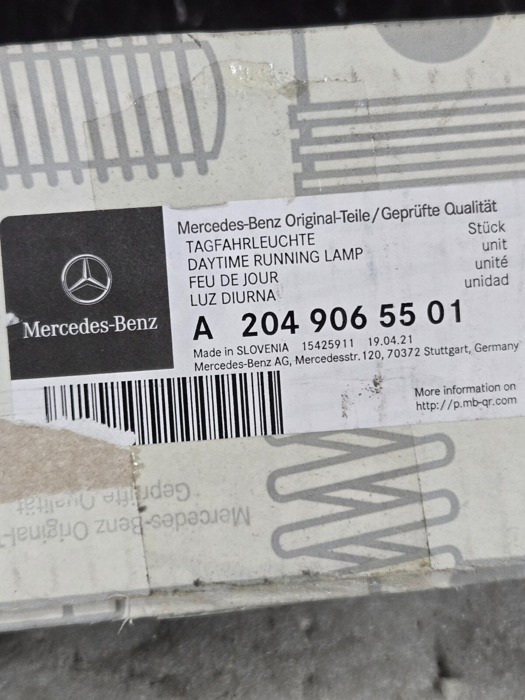 2017-19 Mercedes-Benz GLS450 Front Right Side Daytime Running Light A2049065501