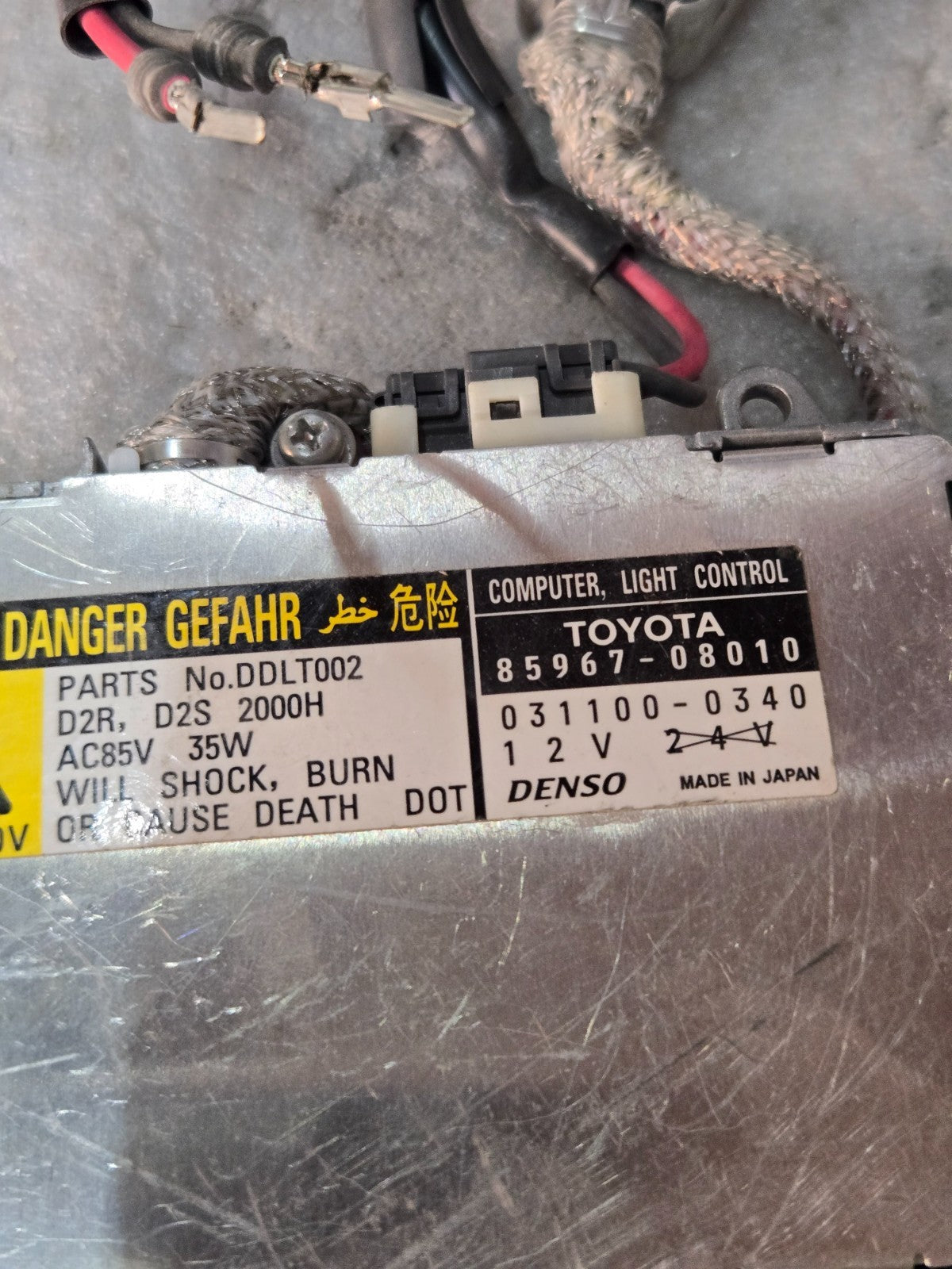 OEM Headlight Ballast & 8” Ignitor Lexus Lincoln Mazda Porsche Toyota 8596708010