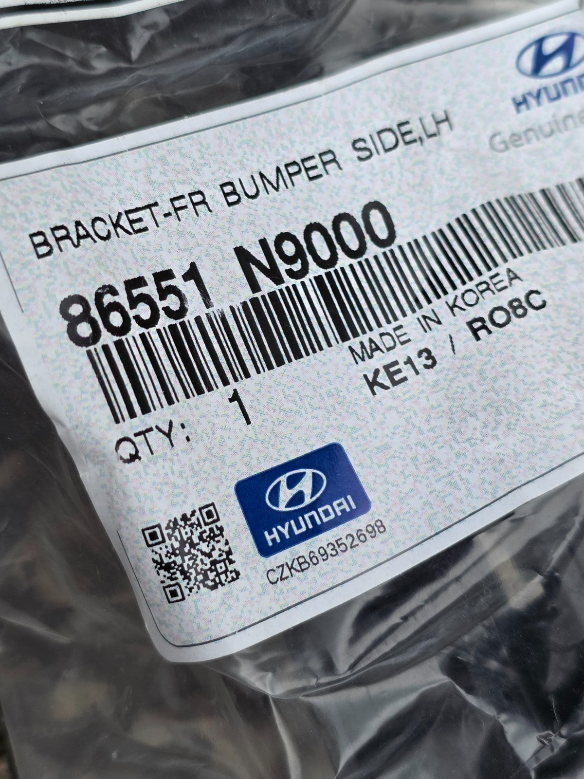 2022-2024 Hyundai Tucson Genuine Bumper Bracket LEFT LH 86551-N9000 NEW OEM
