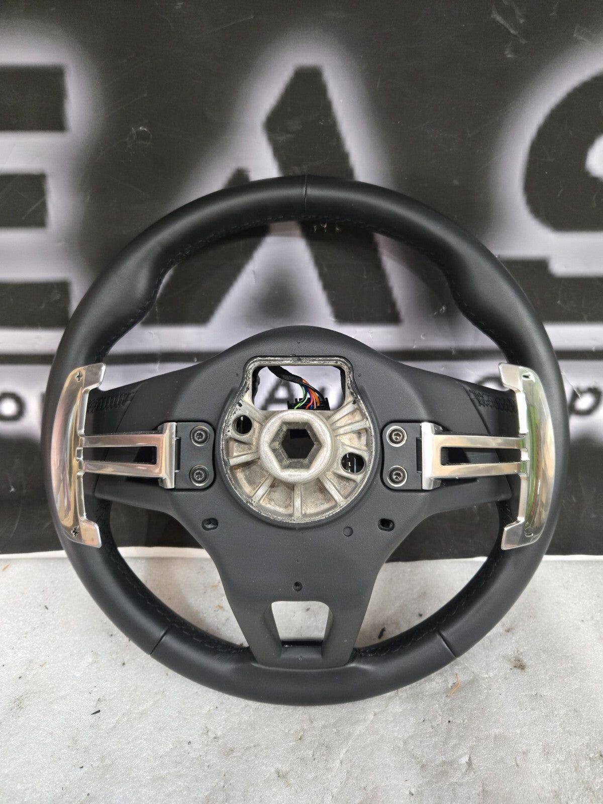 2023 Jaguar Steering Wheel F I Pace XE XF Black Leather OEM 628123465PVJ
