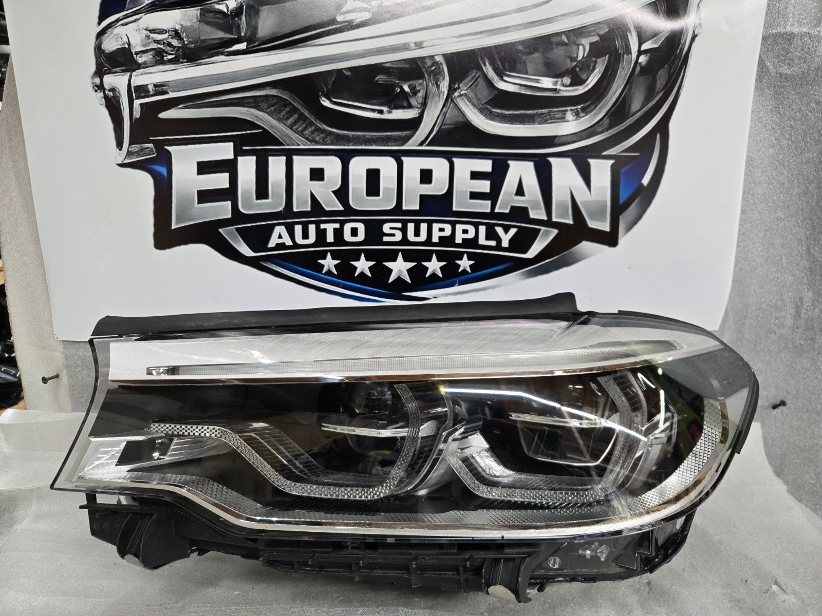 2017-2020 BMW 5 SERIES G30 FULL LED ADAPTIVE HEADLIGHT LEFT 7439197-04 OEM
