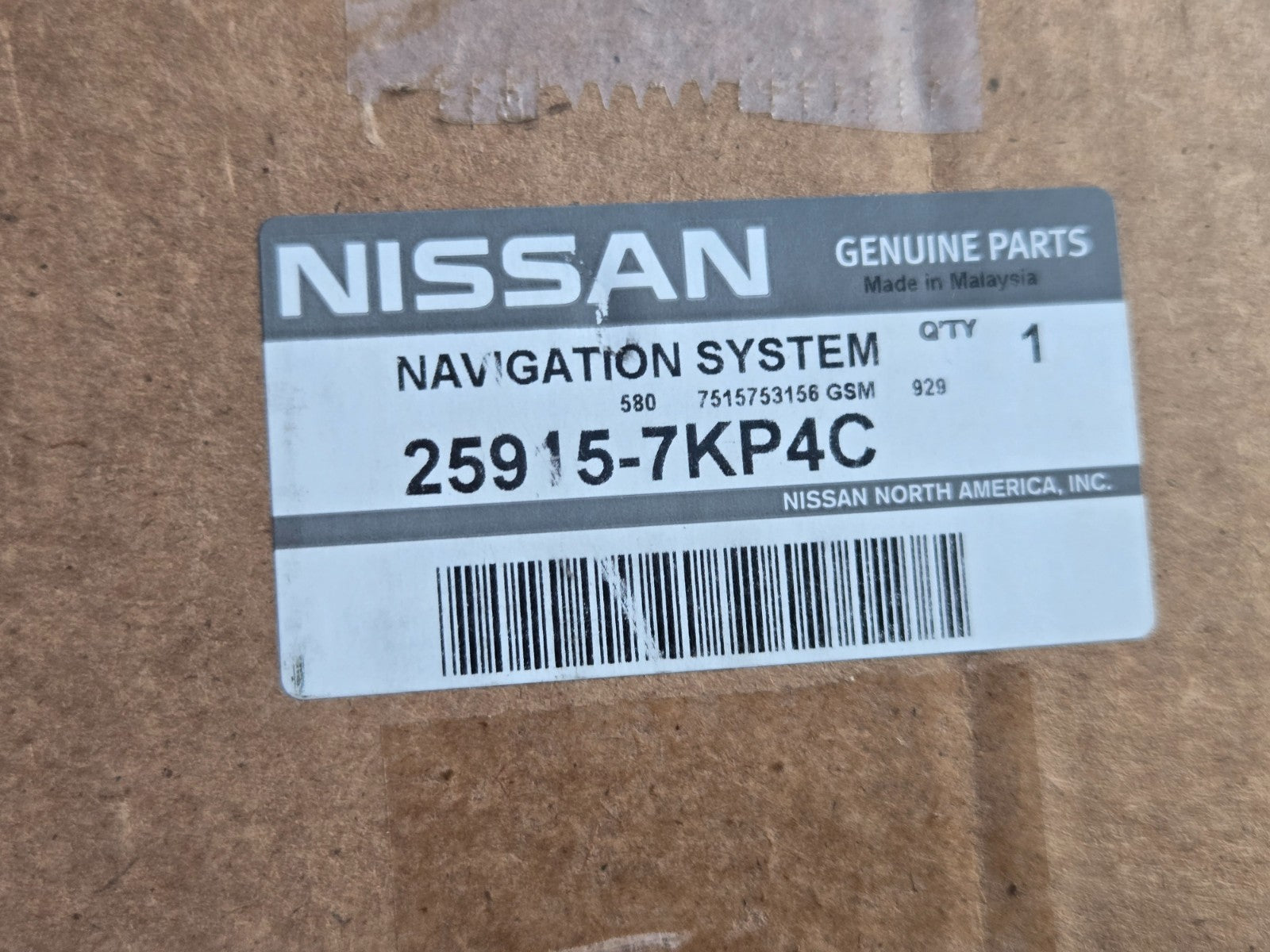 Genuine Nissan Controller Navigation Unit Assembly 25915-7KP4C OEM