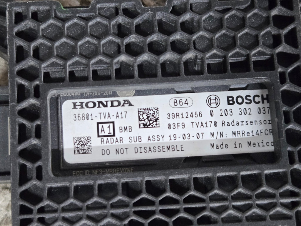 HONDA CRUISE CONTROL DISTANCE RADAR SENSOR 36801-TVA-A17 OEM 36801TVAA17