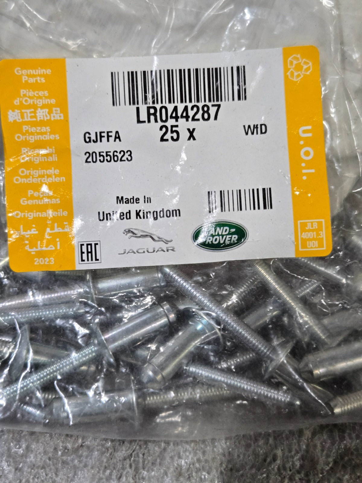 Genuine Land Rover Rivet Part # LR044287 New OEM 25 PIECE