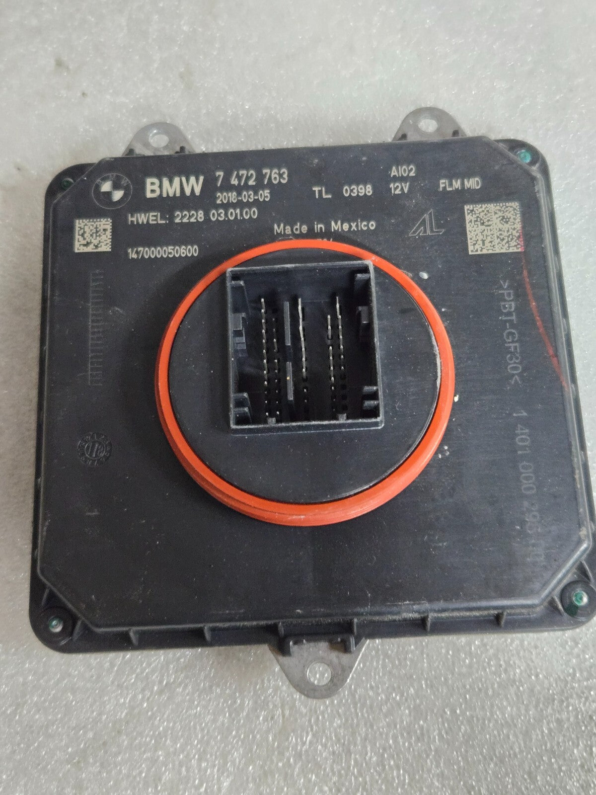 OEM 16-21 BMW 5 7 Series Control Unit Module Light Ballast Computer # 7472763