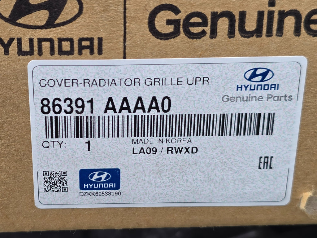 2024-2025 Hyundai Elantra Radiator Grille Upper Cover 86391-AAAA0 OEM NEW