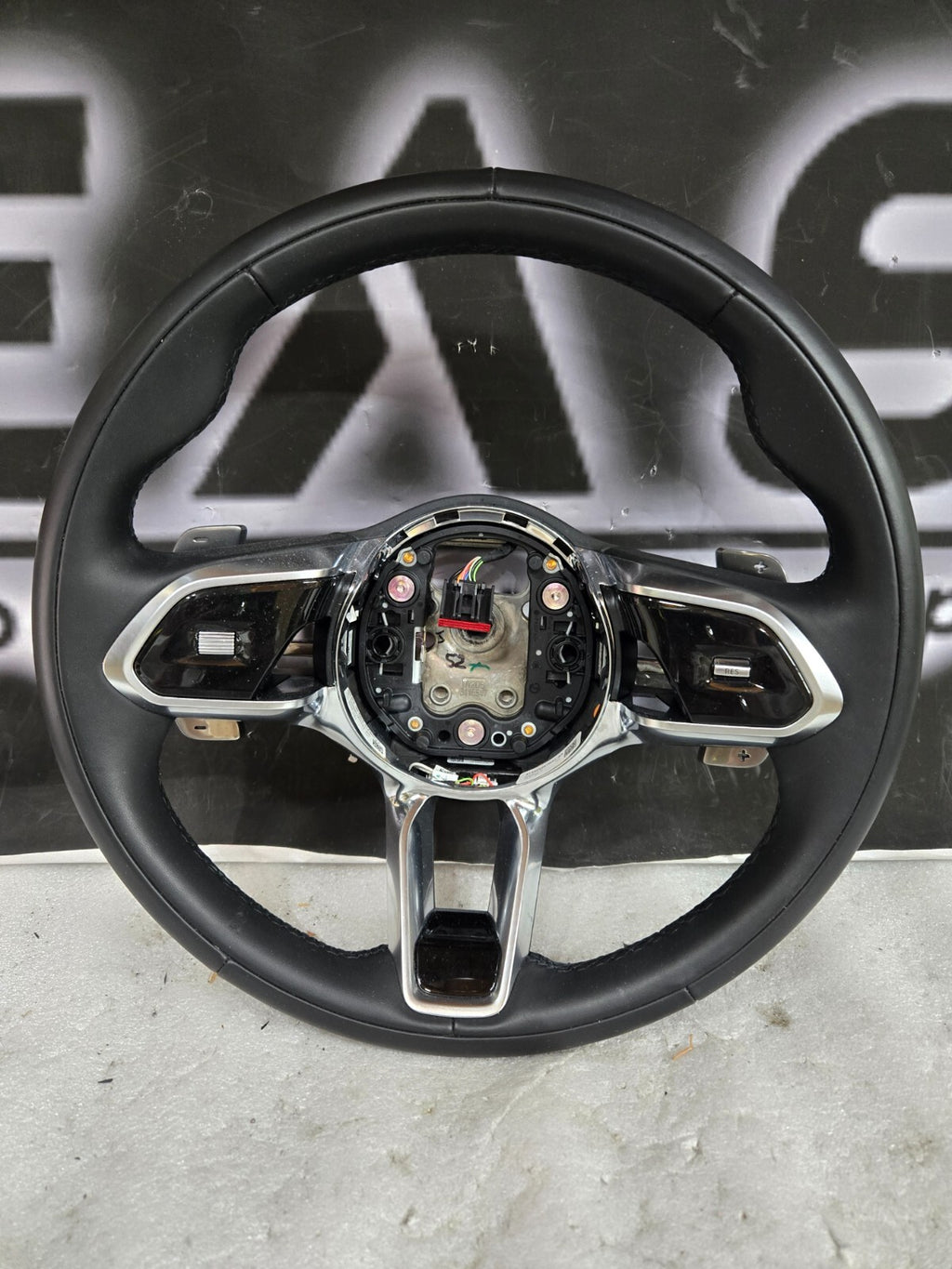 2023 Jaguar Steering Wheel F I Pace XE XF Black Leather OEM 628123465PVJ