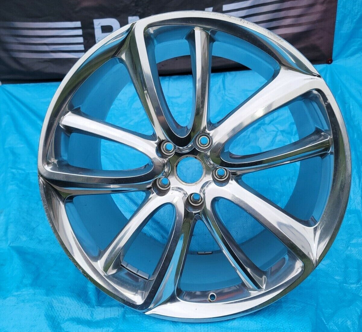 Bentley Continental GT OEM Forged 22" REAR 11 Chrome Wheel OEM SPORT