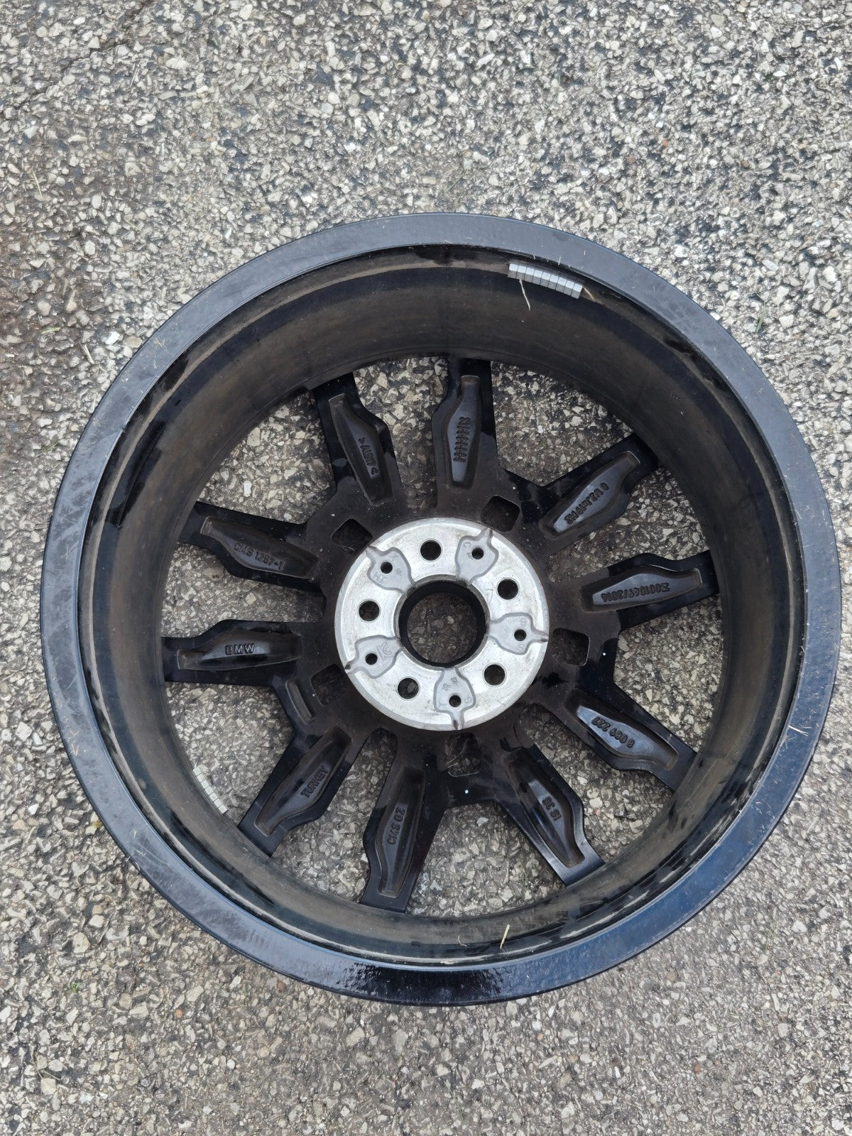 2024 BMW i5 G26 M440i Front Rim Wheel 19x8.5" ET35 Style 861M Black / Silver OEM