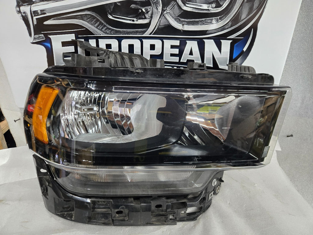 2019 - 2024 Ram 2500 3500 Right RH Black Halogen Headlight OEM P68406276AD
