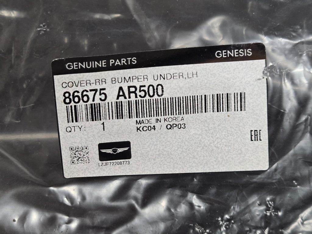 2022-2025 GENESIS GV70 REAR BUMPER CORNER COVER LH DRIVER 86675-AR500 OEM NEW