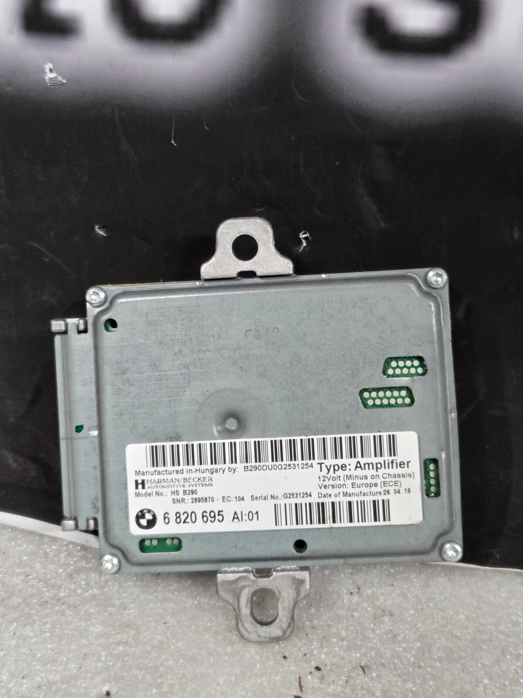 2016-2020 BMW M4 OEM HARMAN BECKER PREMIUM ACTIVE SOUND AMP AMPLIFIER 6820695