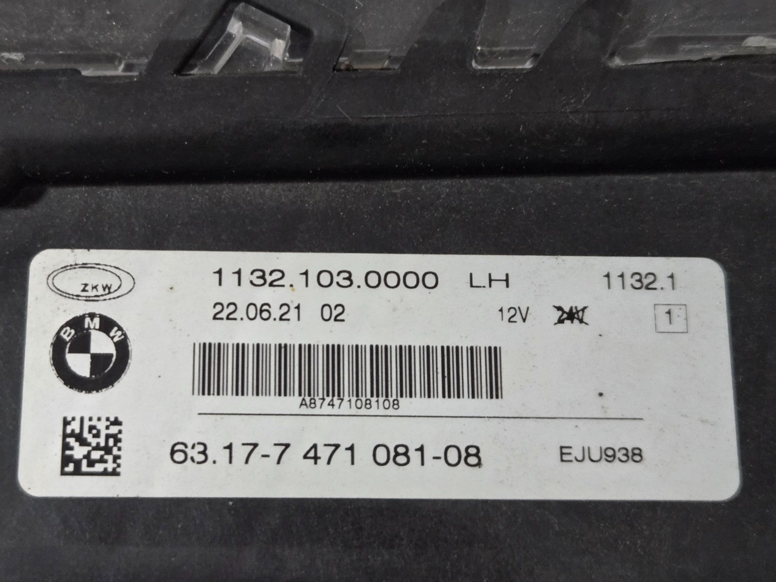 2019 2020 2021 2022 BMW X7 G07 LED FOG LIGHT LEFT LH DRIVER SIDE 63177471081 OEM