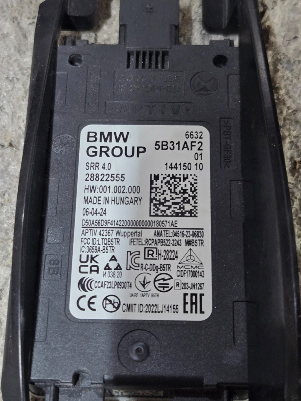 2024 BMW i5 G60 OEM REAR LANE CHANGE WARNING RADAR SENSOR 66325B31AF2 OEM