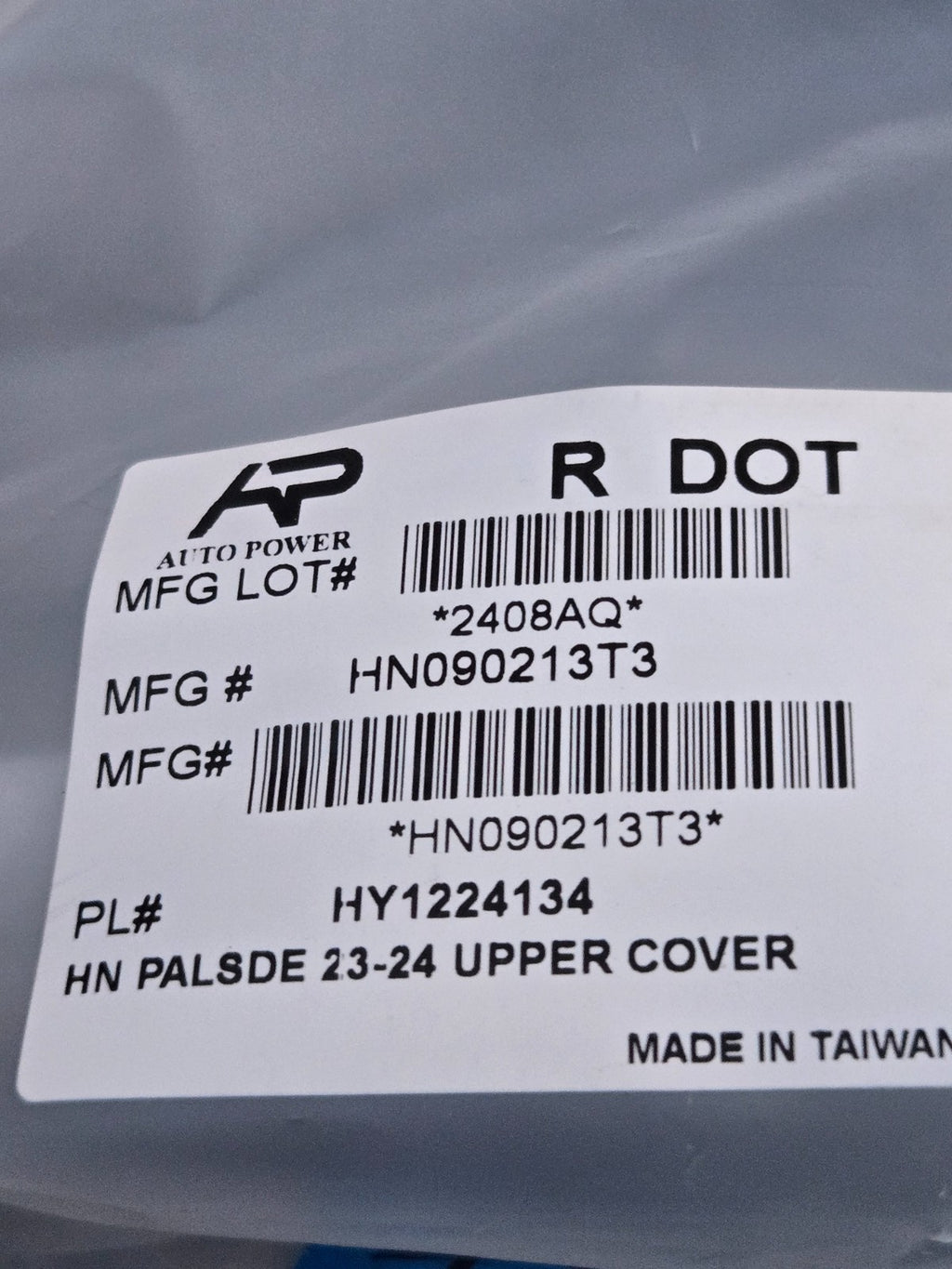 For Hyundai Palisade 23-24 Replace Upper Radiator Support Cover Standard Line