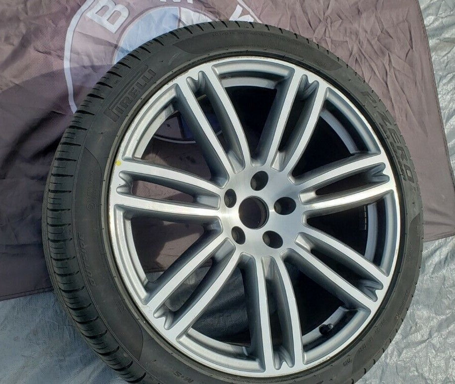 2014 - 2018 MASERATI GHIBLI ALLOY WHEEL RIM 20X10.5 20" 7 SPOKE SILVER OEM