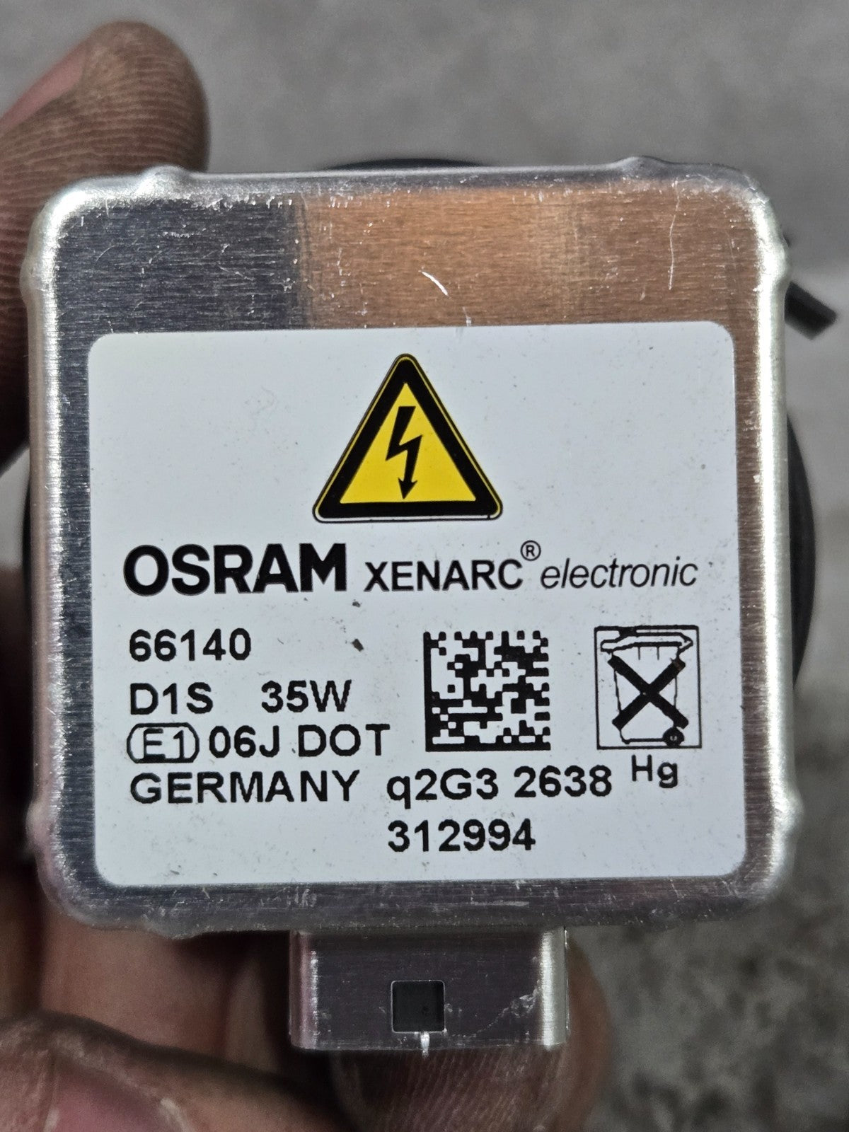 Osram XenArc D1S 35w HID Headlight Bulb 66140, OEM - From Maserati Grecale