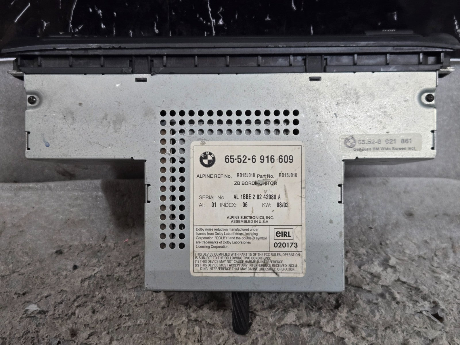 2000-2006 BMW X5 E53 E38 E39 WIDE SCREEN NAVIGATION RADIO MONITOR NAVIGATION OEM