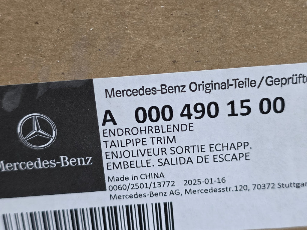 2020-2025 MERCEDES BENZ GLE GLA AMG GT REAR LEFT LH TAIL PIPES A0004901500 OEM