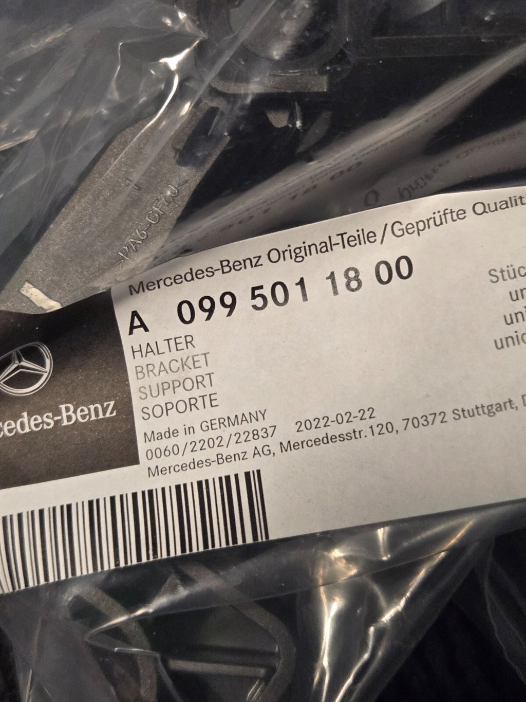 NEW MERCEDES-BENZ S W223 LEFT DRIVER SIDE RADIATOR HOLDER A0995011800 OEM