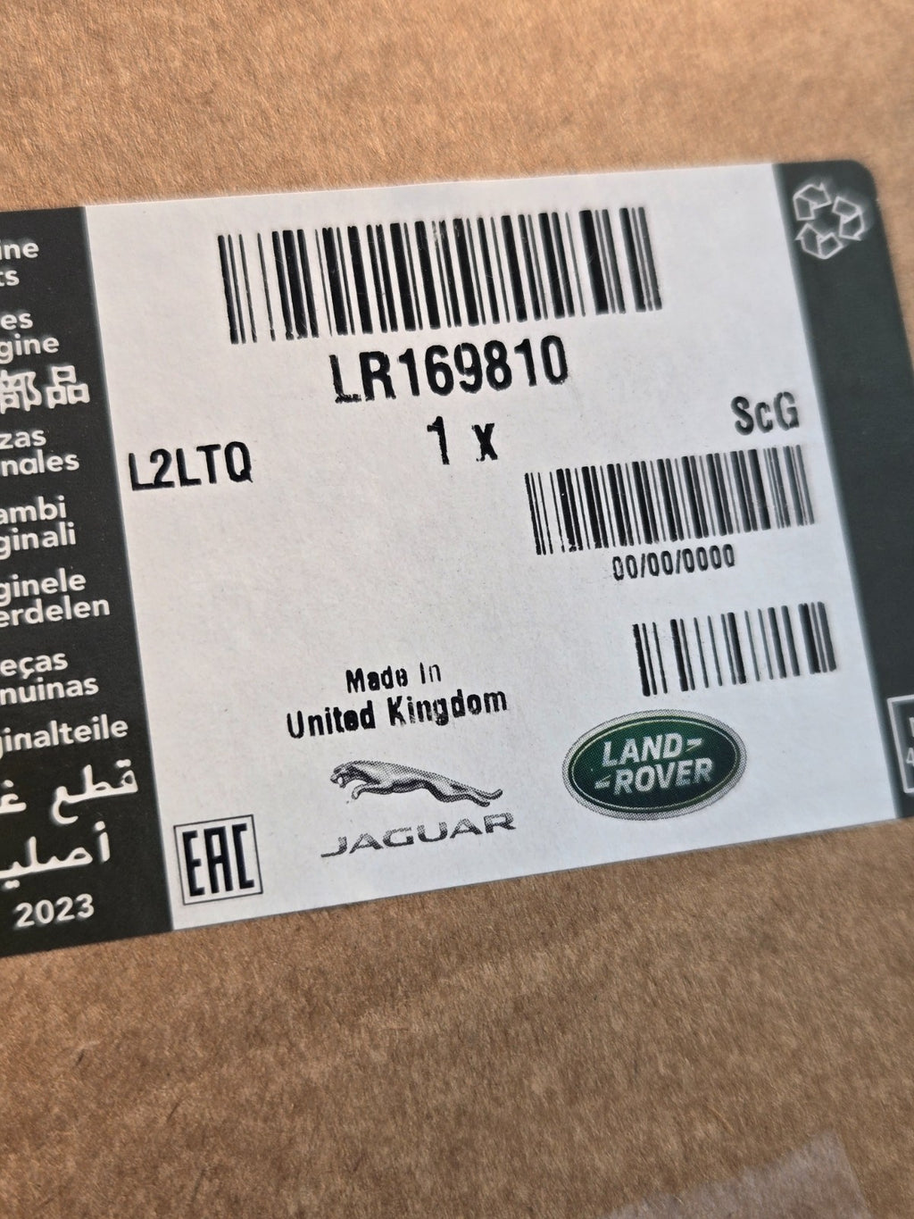 Genuine 2023 Land Rover Range Rover Sport Side Bracket RLR169810 OEM NEW