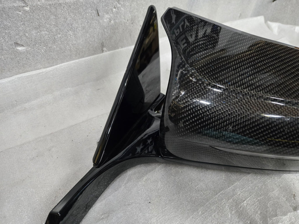 2019-2025 BMW 8 SERIES 850 LH CARBON POWER FOLDING SIDE MIRROR F01851030668B OEM