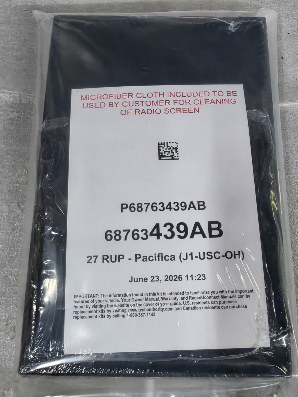 2027 Chrysler Pacifica Owner Handbook OEM NEW P68763439AB