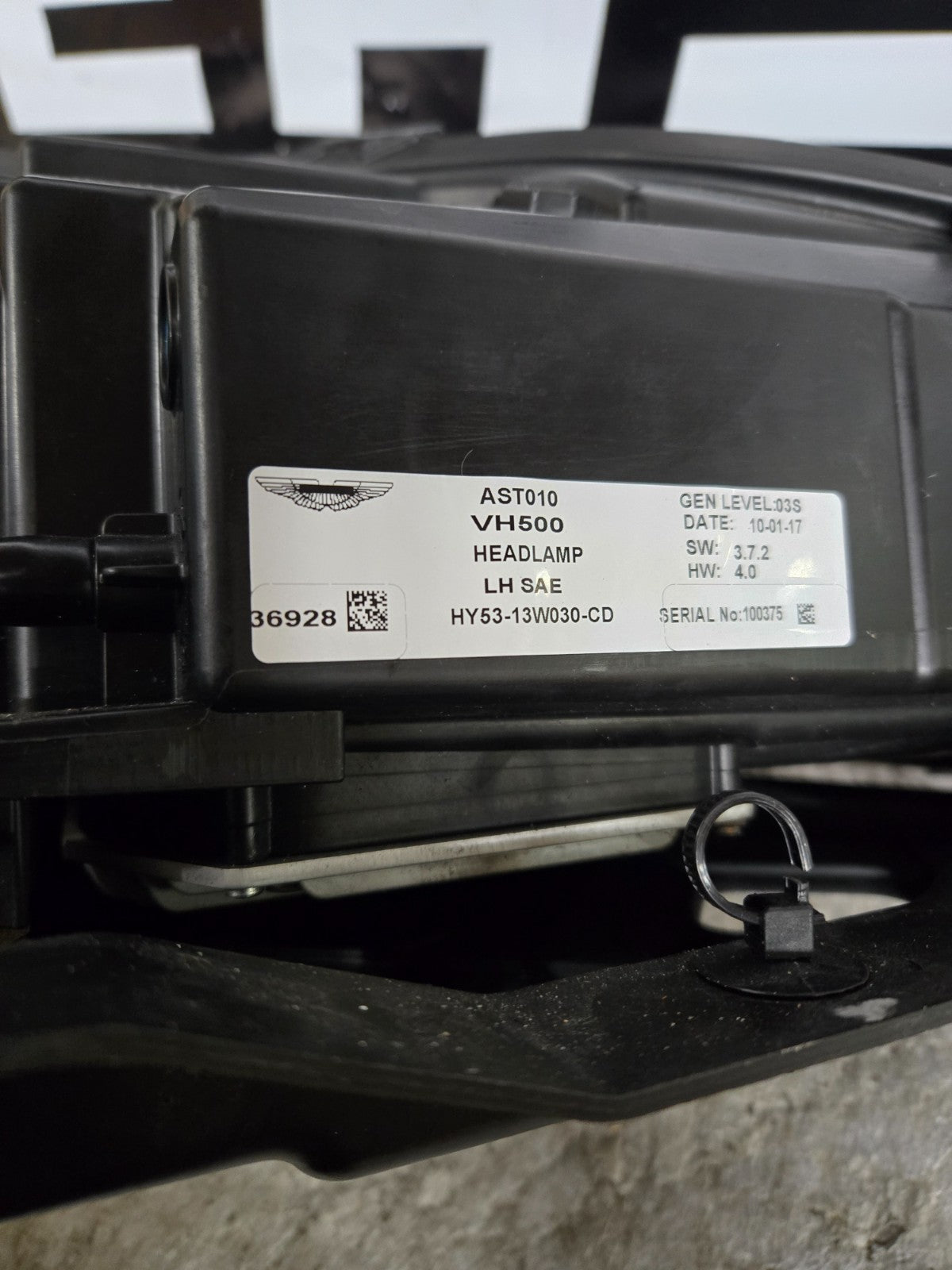 2017-2023 Aston Martin DB11 LED Headlight Left LH Driver HY5313W030 OEM COMPLETE