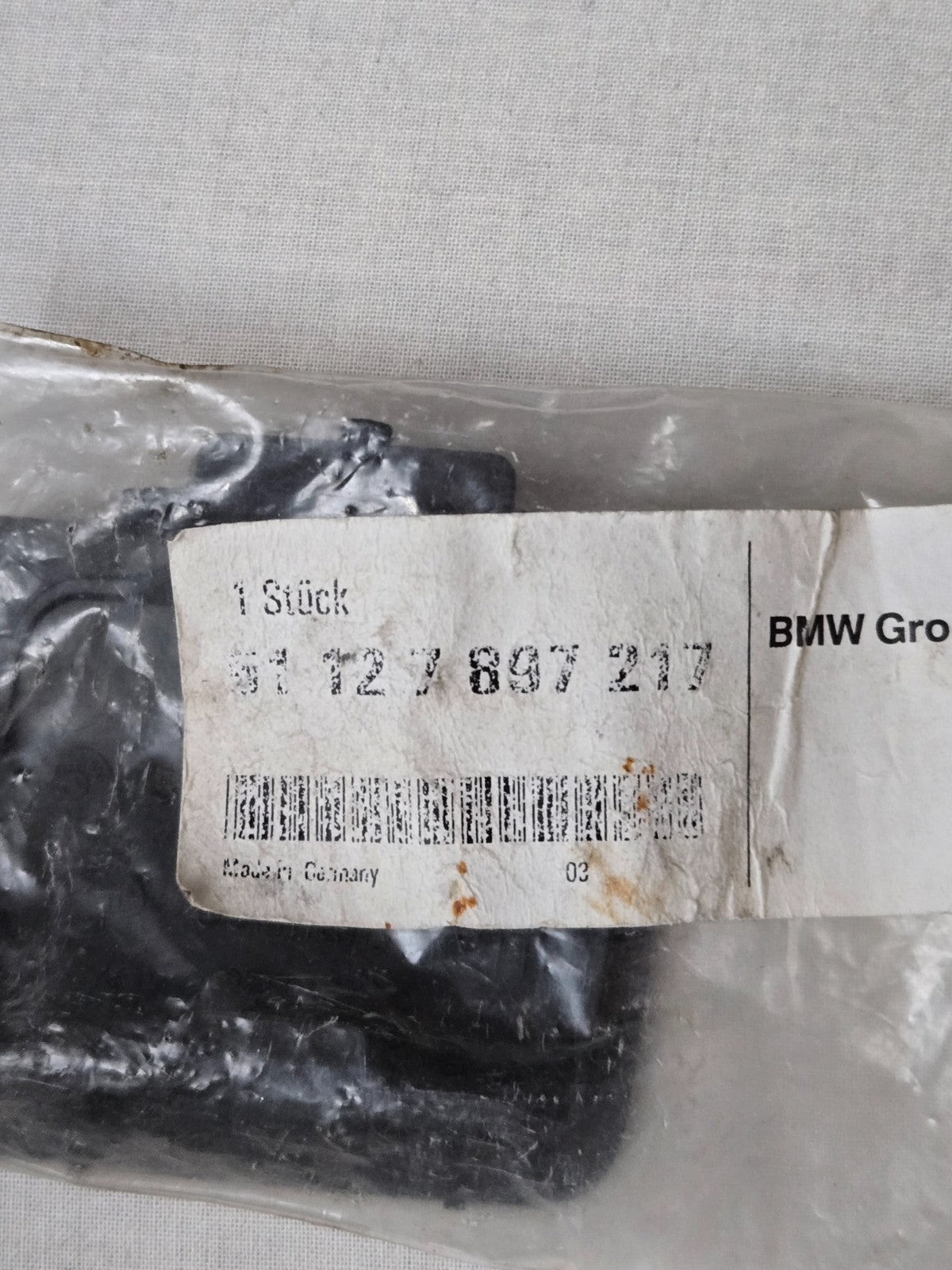 GENUINE BMW 51127897217 Tow Hook Cover (Primered) BMW 550i 525i 530i 528i 535i