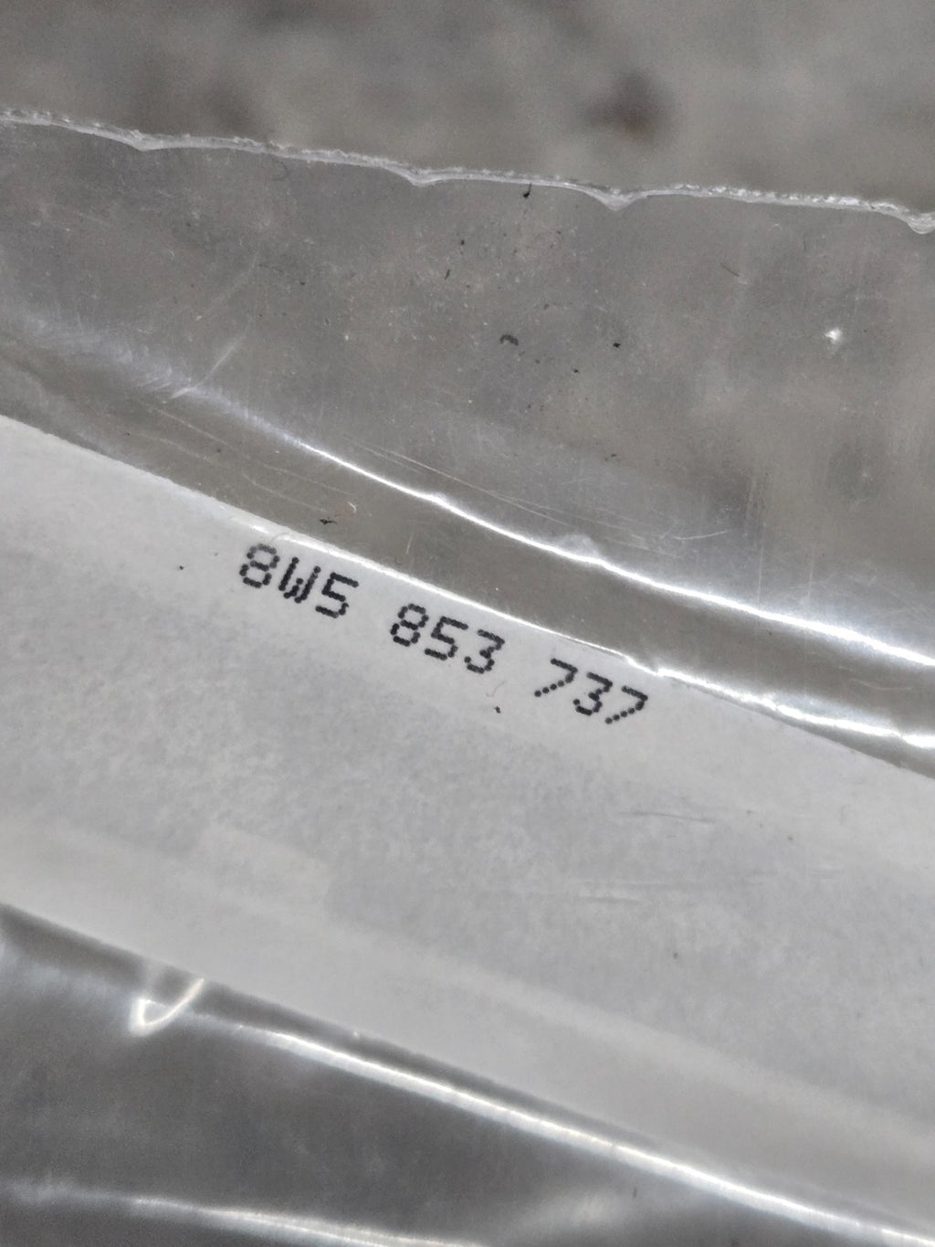 Genuine Audi Quattro Name Plate Emblem 8W5-853-737-2ZZ OEM NEW