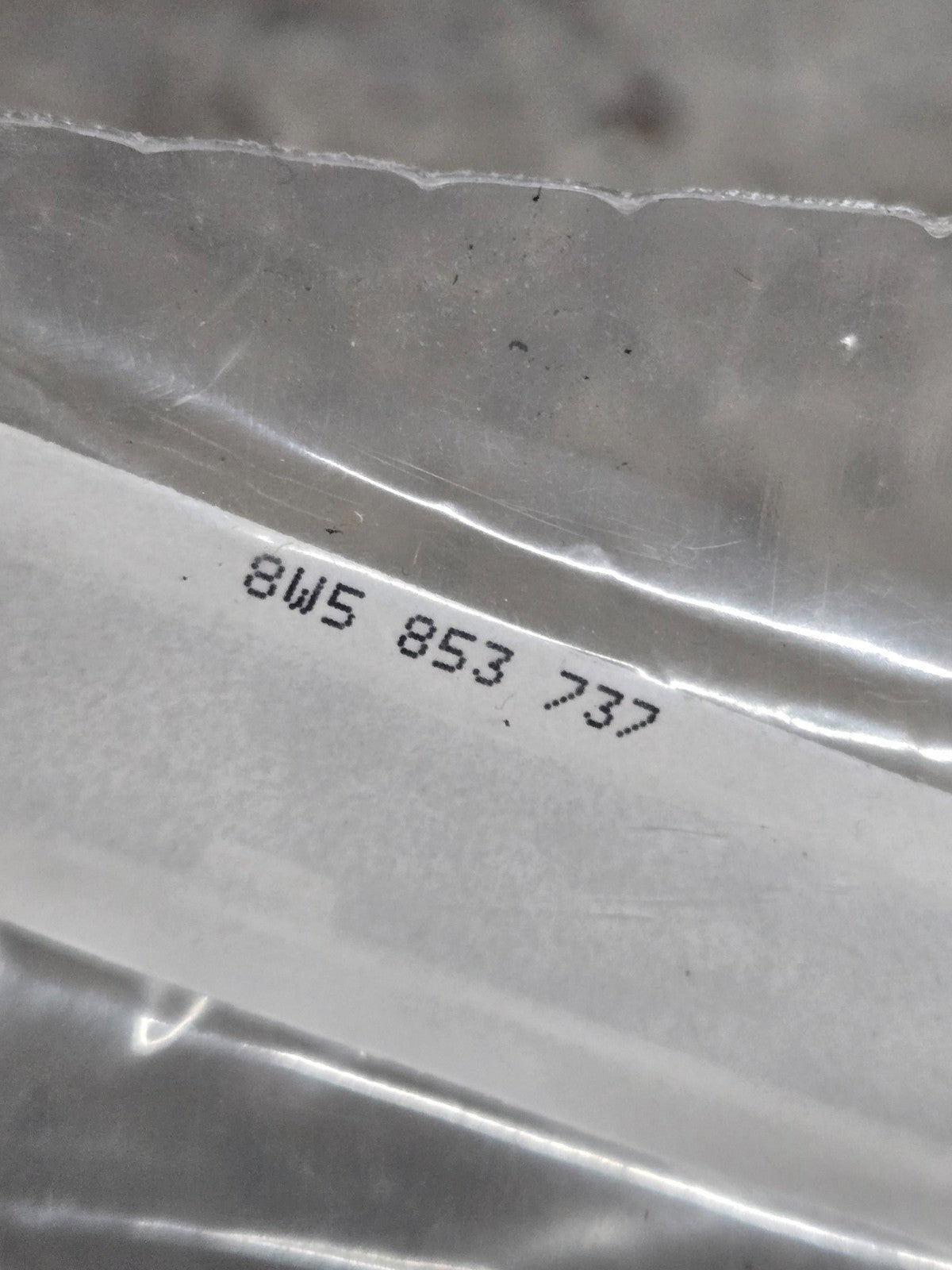 Genuine Audi Quattro Name Plate Emblem 8W5-853-737-2ZZ OEM NEW