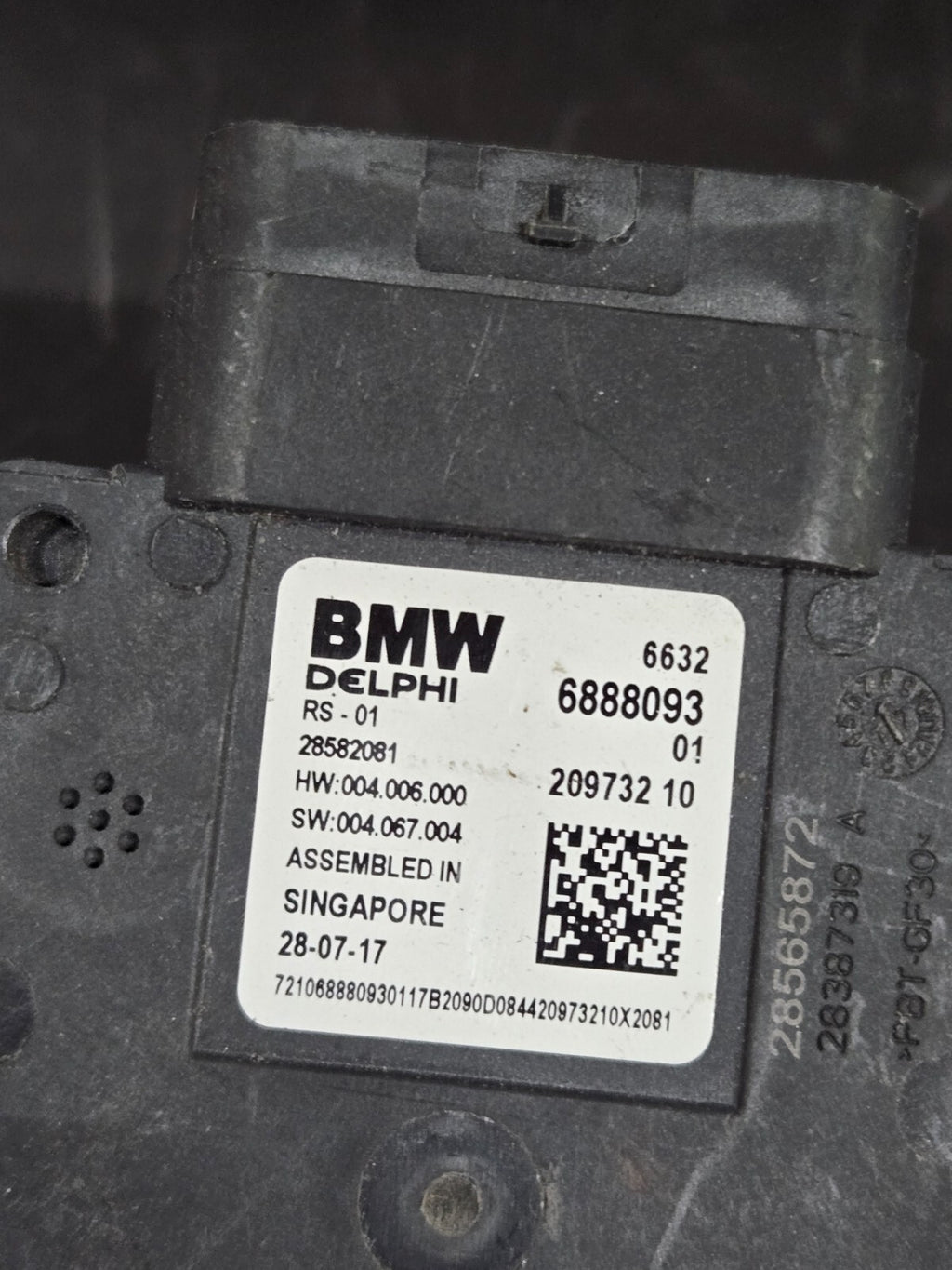 2016-2020 BMW 5 7 X3 X4 REAR BLIND SPOT RADAR SENSOR CONTROL MODULE OEM 6888093