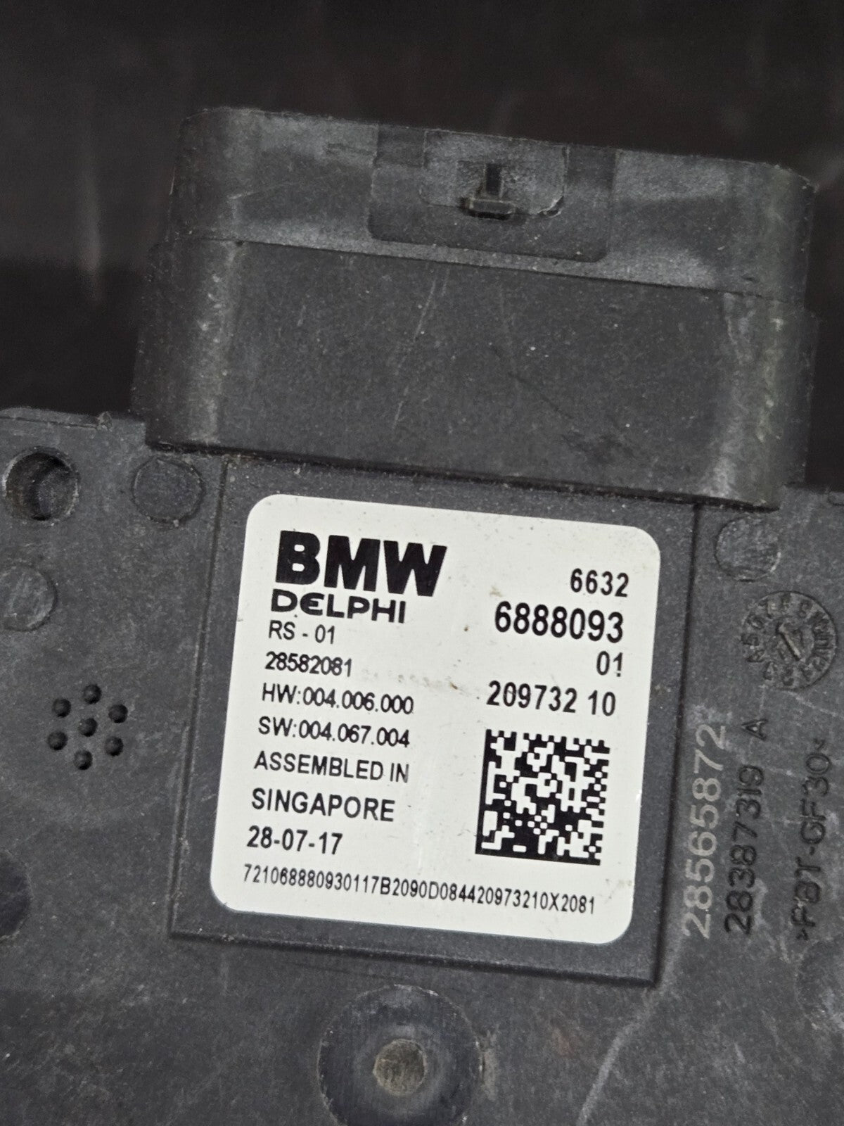 2016-2020 BMW 5 7 X3 X4 REAR BLIND SPOT RADAR SENSOR CONTROL MODULE OEM 6888093