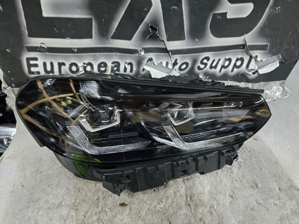 2022 2023 BMW X3 X4 G01 G02 RIGHT PASSENGER FULL LED HEADLIGHT SHADOWLINE OEM
