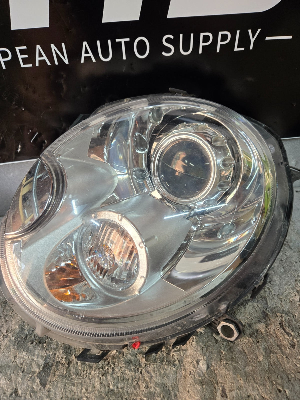 2007-2015 Mini Cooper Xenon HID Headlight LH Left Driver Chrome OEM LE05F6141