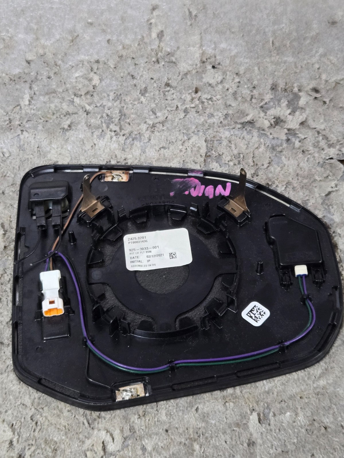 2022-2024 Rivian R1S R1T Left Drivers Side Outside Wing Mirror Glass OEM