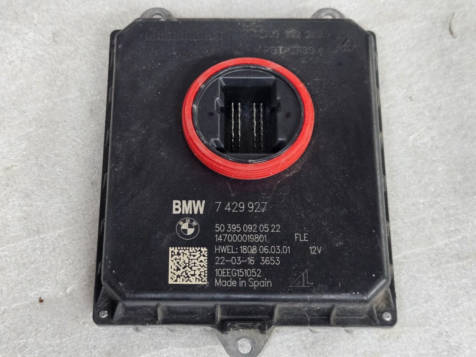 BMW Mini Cooper FLE LED Headlight Control Module Ballast 63117429927 OEM 7429927